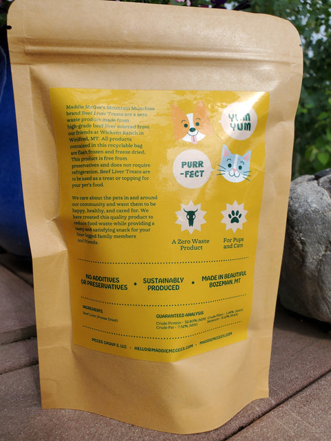 Maddie McGee's Beef Organ Treats for Dogs and Cats