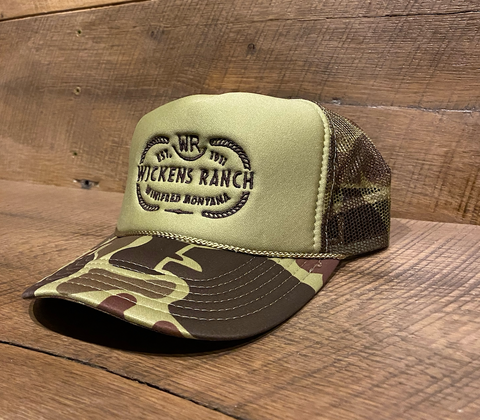 Trucker Hat-Embroidered Camo